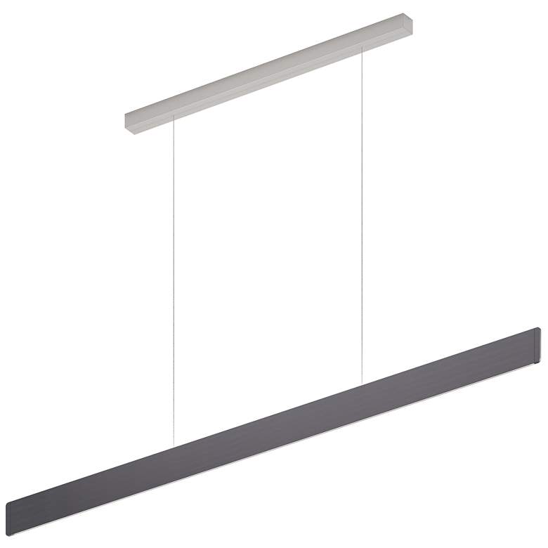 Image 1 After 8 60.31" Wide Slate 1/4" Profile LED Pendant