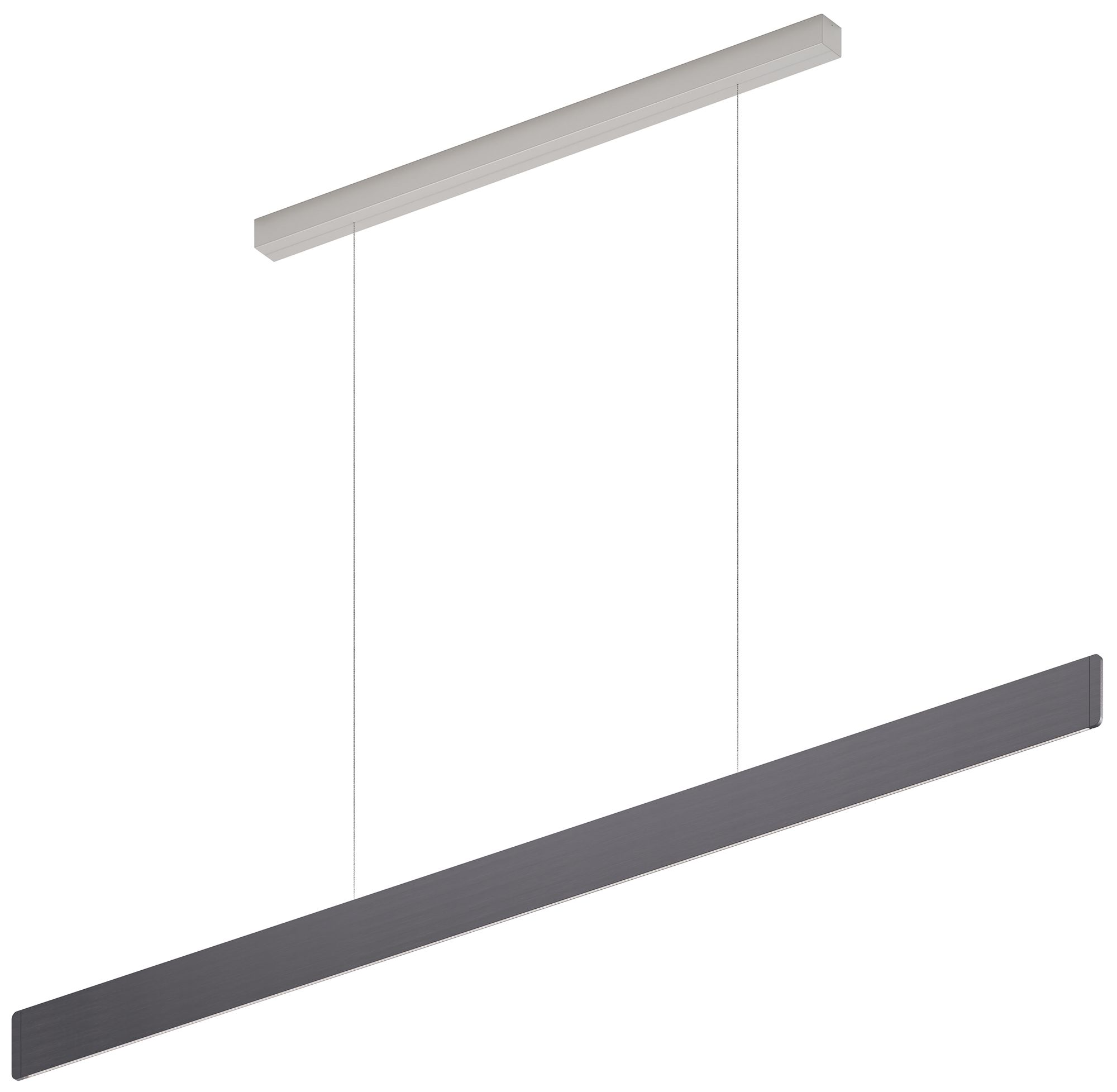 After 8 60.31" Wide Slate 1/4" Profile LED Pendant - Made to Order