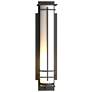 After Hours 26.8"H Large Coastal Black Outdoor Sconce With Opal Glass 