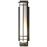After Hours Large Outdoor Sconce - Iron Finish - Opal Glass
