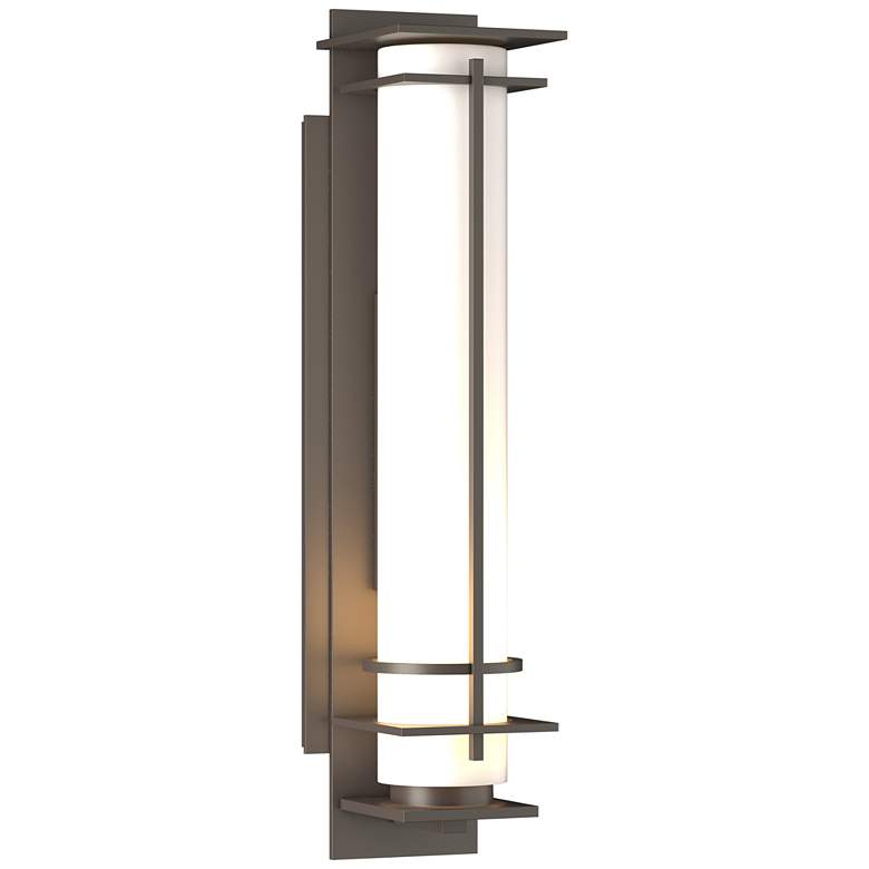 Image 1 After Hours Outdoor Sconce - Smoke Finish - Opal Glass