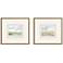 Afternoon 15" Wide 4-Piece Rectangular Framed Wall Art Set