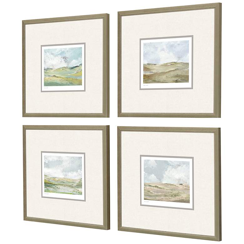 Image 5 Afternoon 15" Wide 4-Piece Rectangular Framed Wall Art Set more views