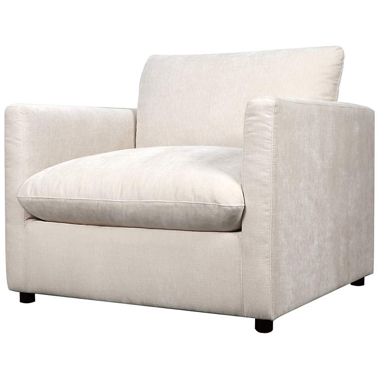 Image 2 Afton Contessa Ivory Linen Fabric Chair more views