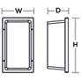 2_AFX 11" High White Finish Modern LED Outdoor Wall Light more views