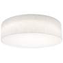 1_AFX Anton 24" Wide White Linen Shade LED Flush Mount Ceiling Light