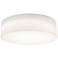 AFX Anton 24" Wide White Linen Shade LED Flush Mount Ceiling Light