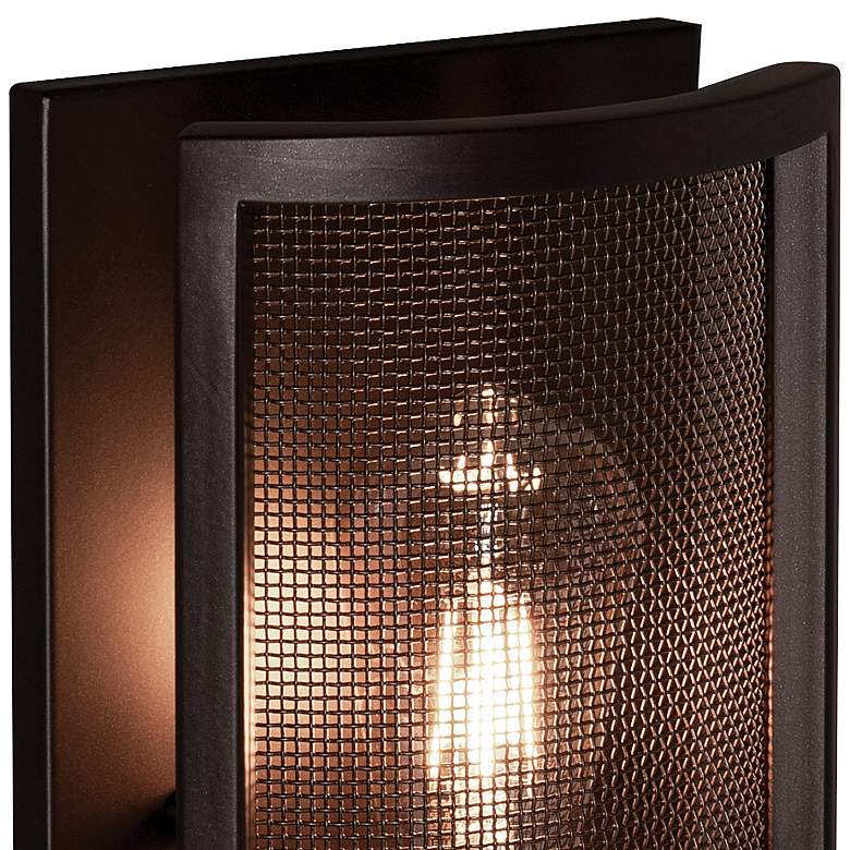 Image 2 AFX Austin 11" High Bronze Industrial Modern Wall Sconce more views