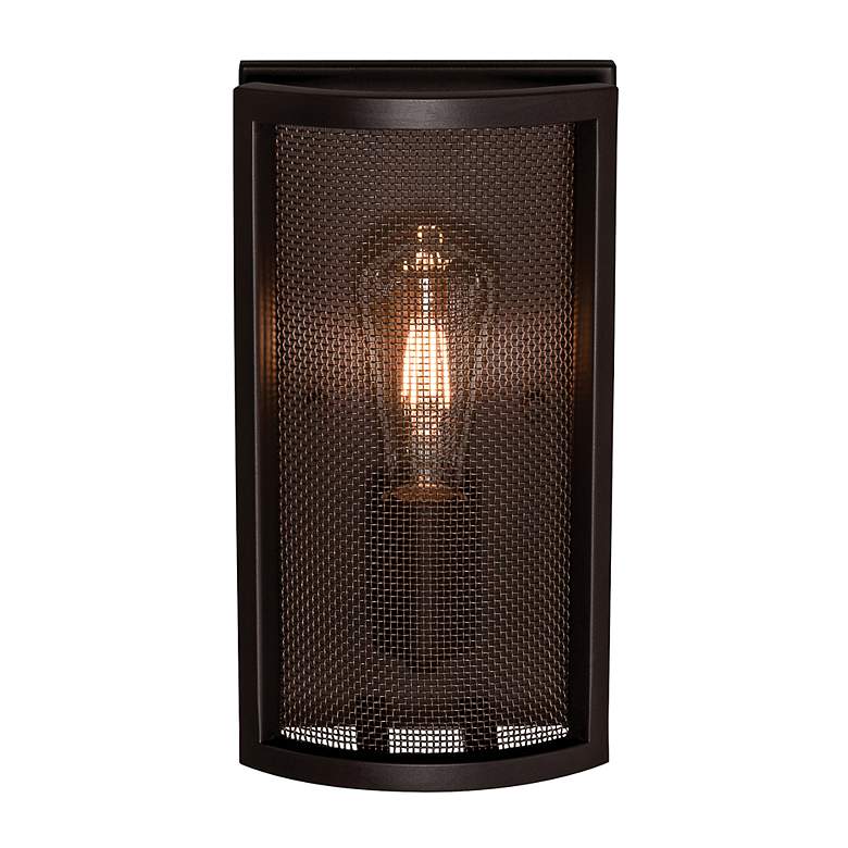 Image 3 AFX Austin 11" High Bronze Industrial Modern Wall Sconce more views