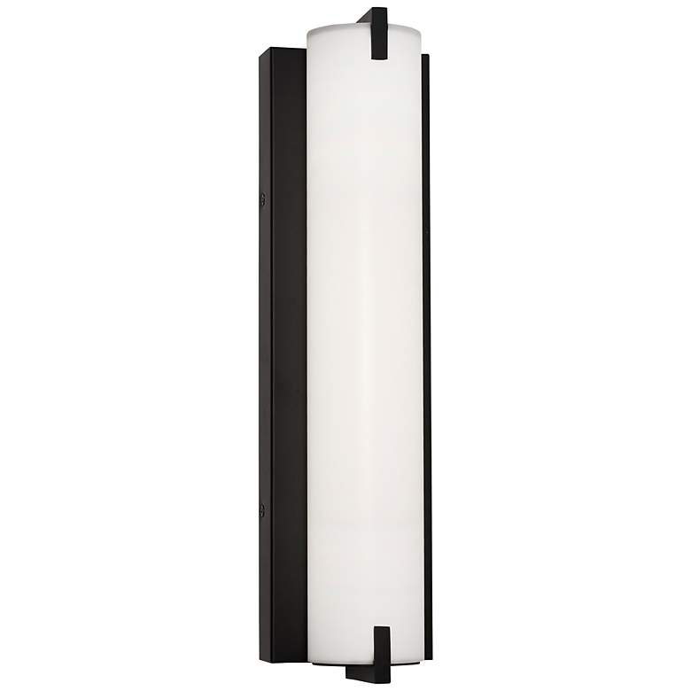 Image 2 AFX Axel 16 inch Wide Black Finish Modern LED Wall Light