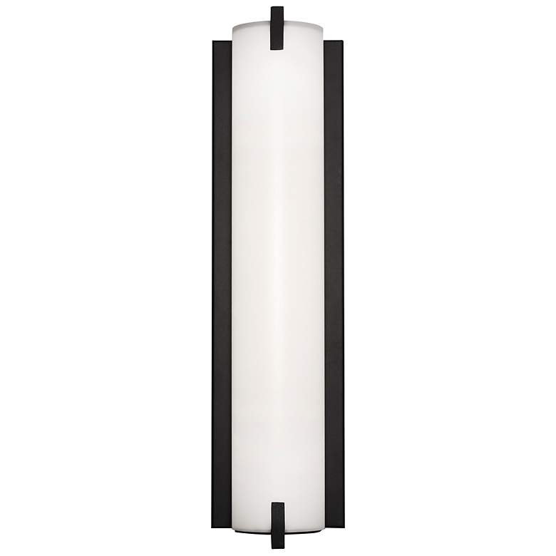 Image 4 AFX Axel 16 inch Wide Black Finish Modern LED Wall Light more views