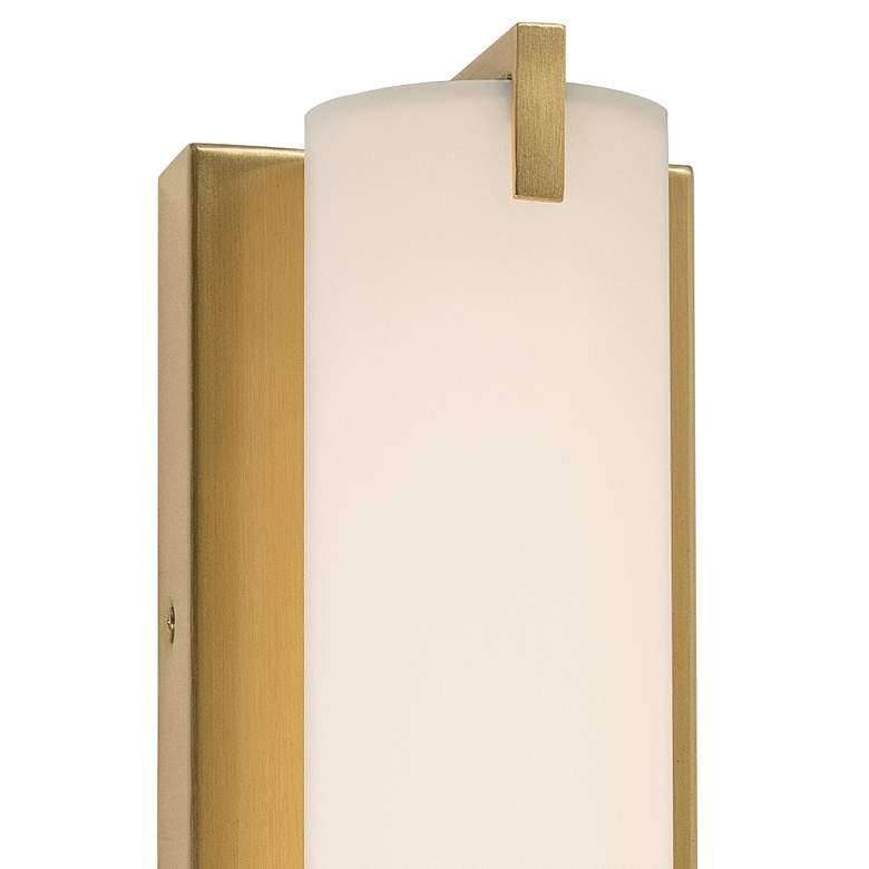 Image 4 AFX Axel 16" Wide Satin Brass Finish Modern LED Wall Light more views