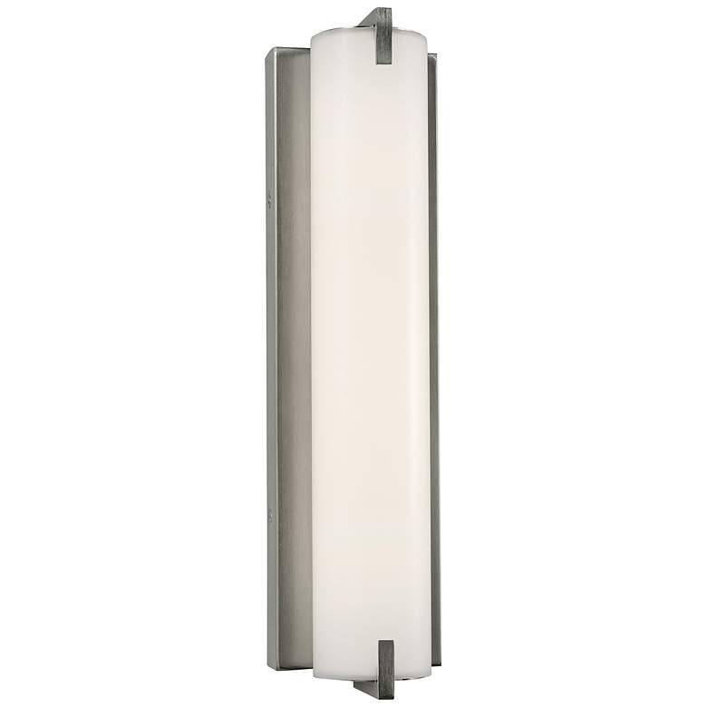 Image 1 AFX Axel 16 inch Wide Satin Nickel Finish Modern LED Wall Light
