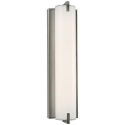 AFX Axel 16&quot; Wide Satin Nickel Finish Modern LED Wall Light