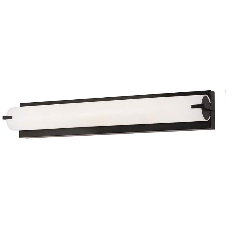 Image 1 AFX Axel 24.75" Wide Black Finish Bath Vanity LED Light