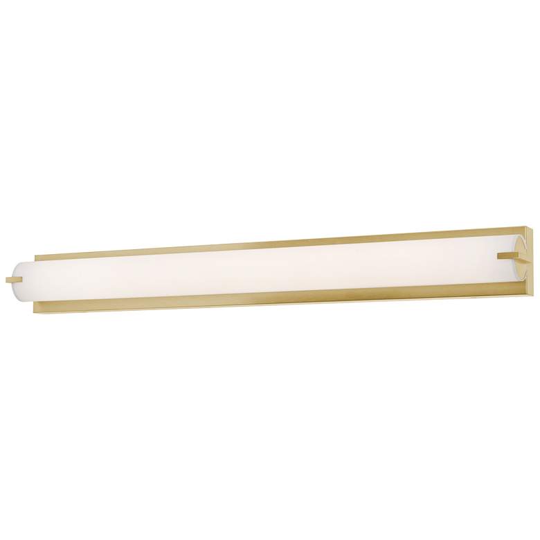 Image 1 AFX Axel 36.75" Wide Satin Brass Finish Bath Vanity LED Light
