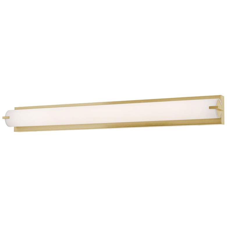 Image 1 AFX Axel 36.75 inch Wide Satin Brass Finish Bath Vanity LED Light