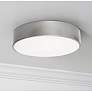 1_AFX Bailey 12" Wide Satin Nickel LED Ceiling Flush Mount