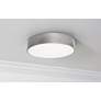 3_AFX Bailey 12" Wide Satin Nickel LED Ceiling Flush Mount more views