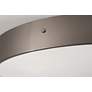4_AFX Bailey 12" Wide Satin Nickel LED Ceiling Flush Mount more views