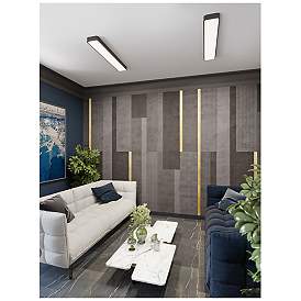 Image4 of AFX Bailey 46" Black Finish Linear LED Ceiling or Under Cabinet Light more views