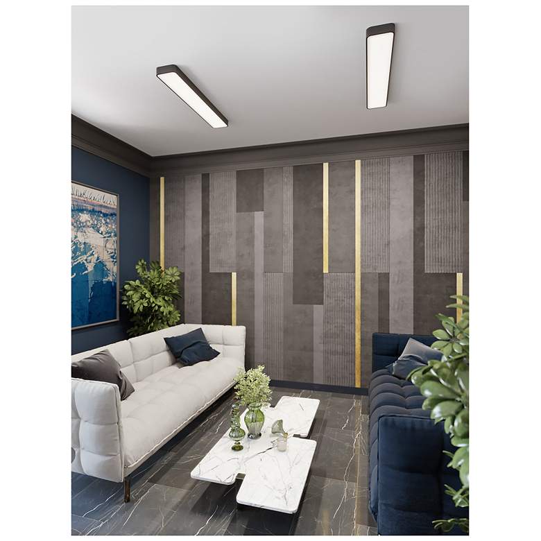 Image 4 AFX Bailey 46" Black Finish Linear LED Ceiling or Under Cabinet Light more views