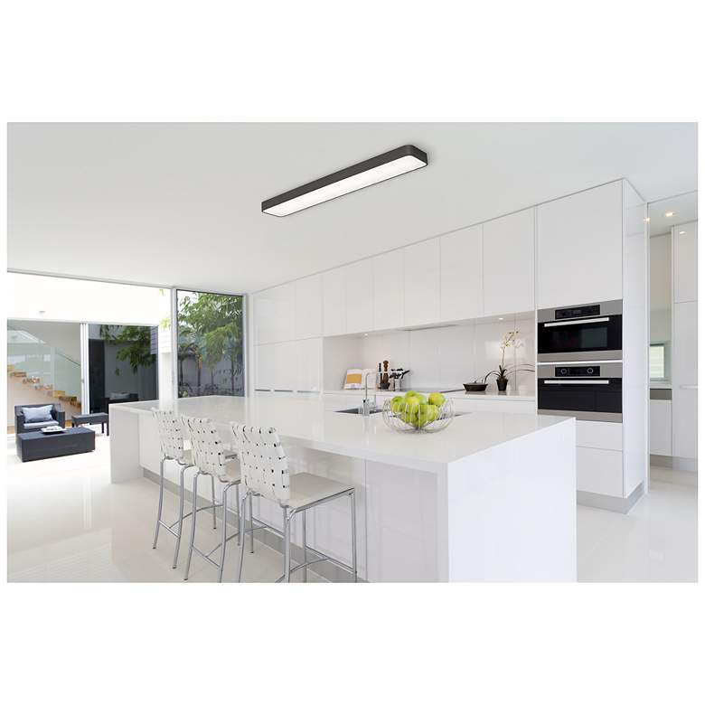 Image 5 AFX Bailey 46" Black Finish Linear LED Ceiling or Under Cabinet Light more views