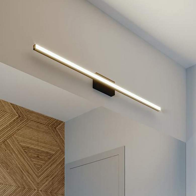 Image 1 AFX Barlow 18" Wide Black Finish 20W 1800 Lumens LED Vanity Bath Light