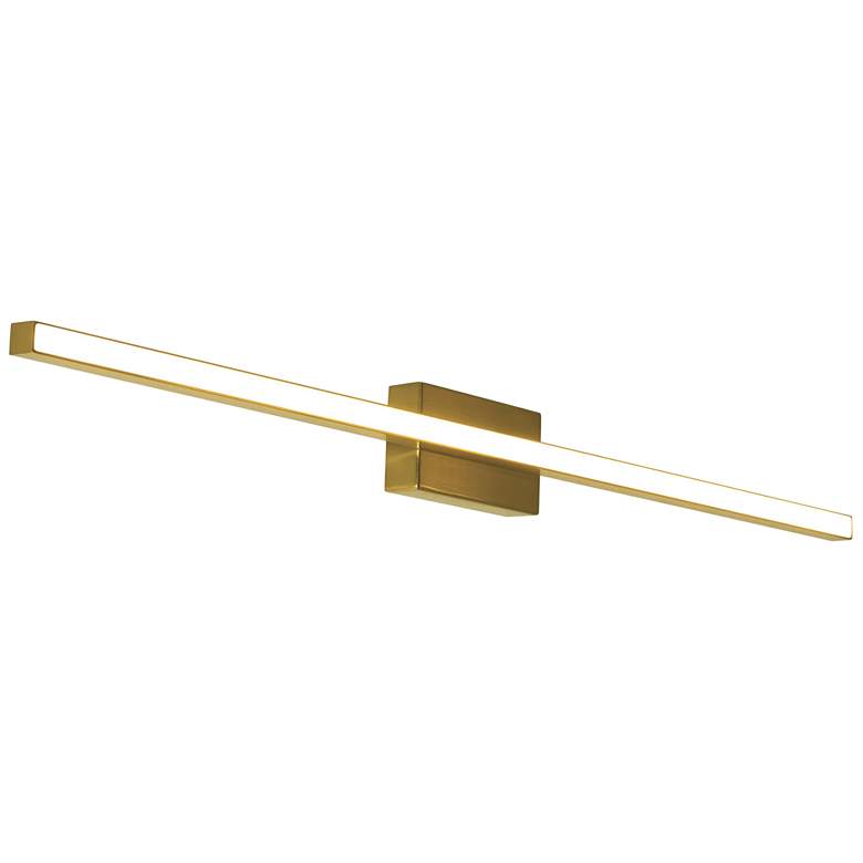 Image 1 AFX Barlow 24" Modern Gold and White Acrylic LED Vanity Bath Light