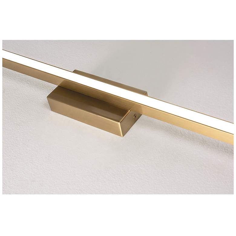 Image 3 AFX Barlow 36" Gold Finish Modern LED Vanity Bath Bar Light Fixture more views