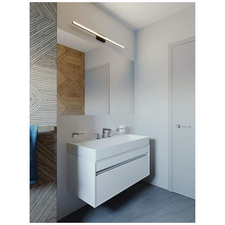 Image 3 AFX Barlow 36" Wide Black Finish 30W LED Vanity Bath Light Bar more views