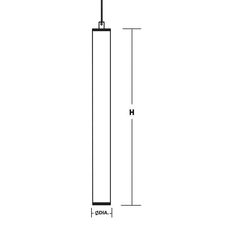 Image 2 AFX Caden 5.1 inch Wide Satin Nickel Finish Tall Modern LED Mini-Pendant more views