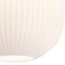Thumbnail3 of AFX Callie 9" Wide Frosted White Ribbed Modern Glass Mini Pendant more views