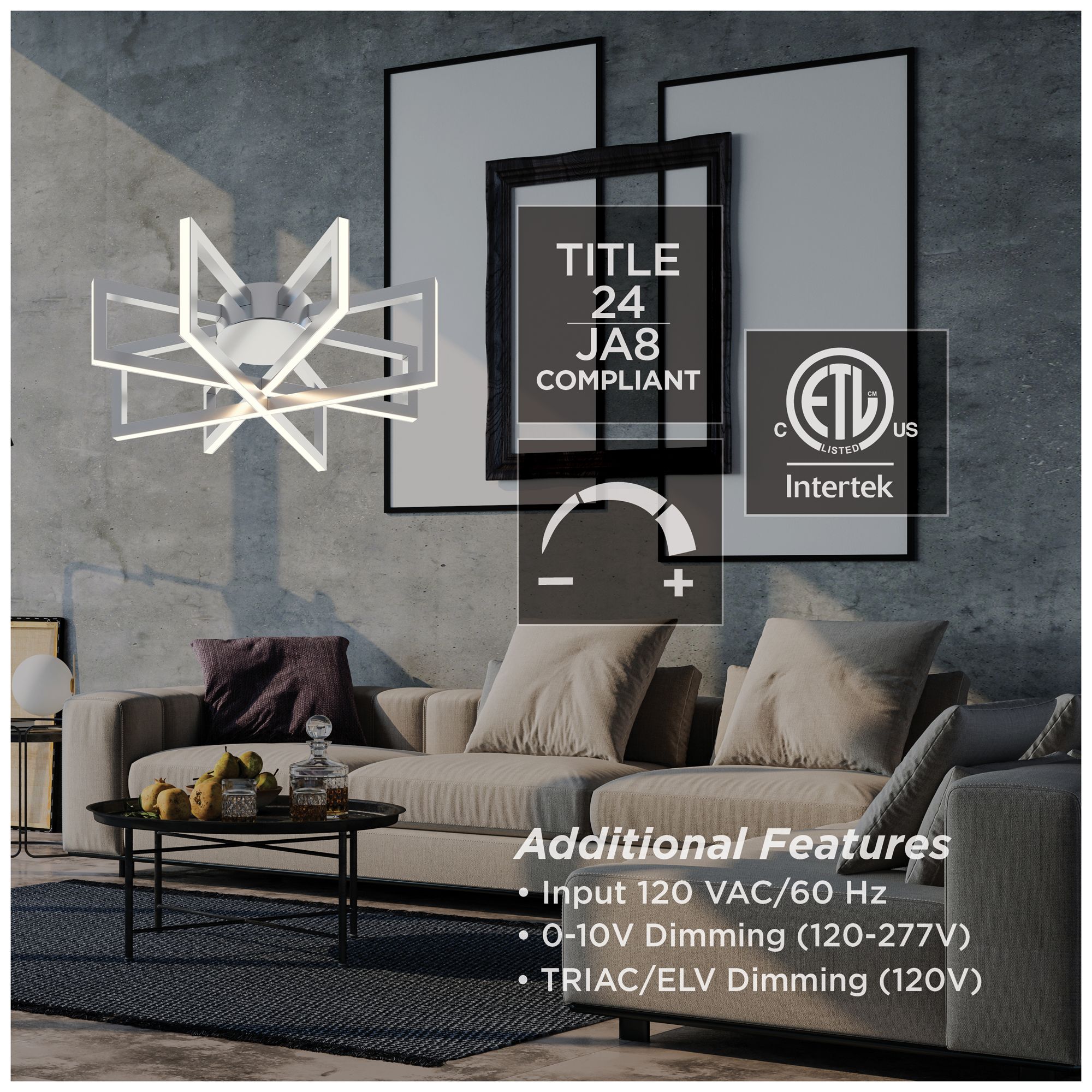 Image 4 AFX Cass 13" Wide Gold Finish LED Modern Geometric Ceiling Light more views