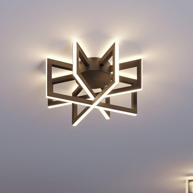 Image 1 AFX Cass 13" Wide Modern LED Ceiling Light