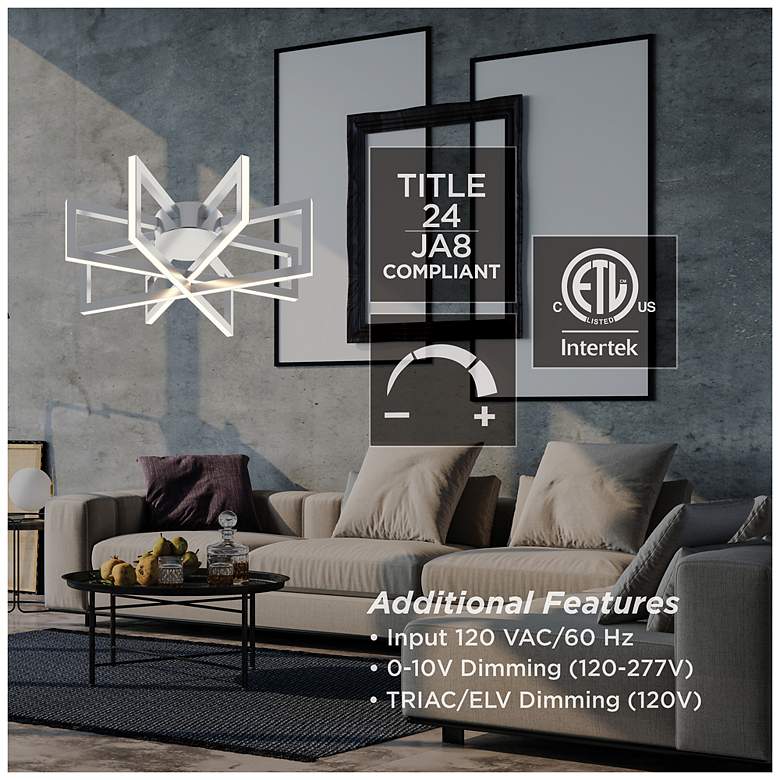 Image 5 AFX Cass 13" Wide Modern LED Ceiling Light more views