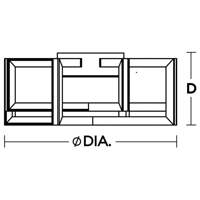 Image 6 AFX Cass 13" Wide Modern LED Ceiling Light more views