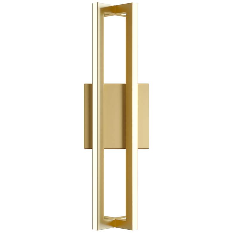 Image 2 AFX Cass 16 inch High Gold Metal LED Modern Wall Sconce