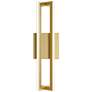 AFX Cass 16" High Gold Metal LED Modern Wall Sconce