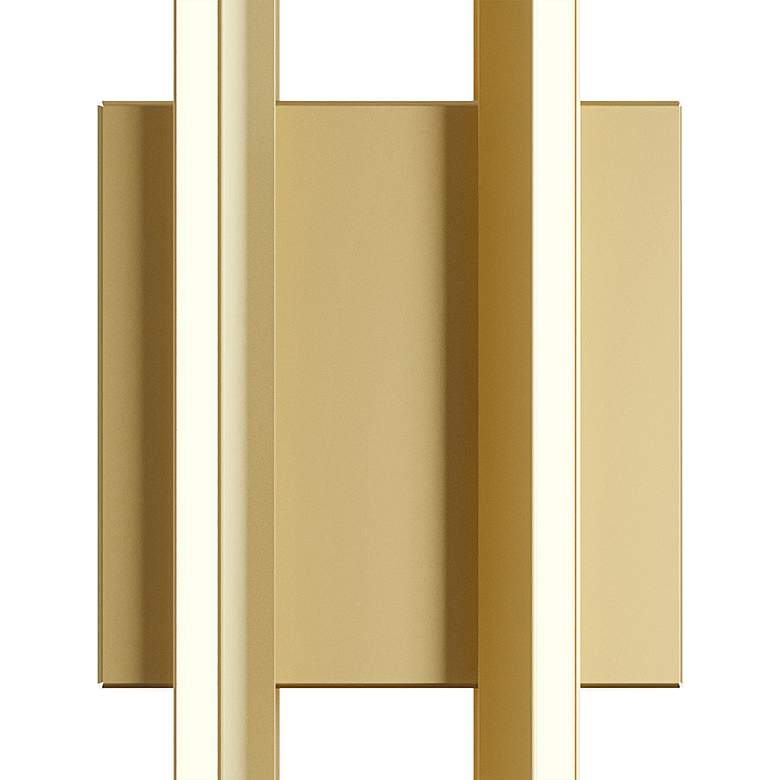 Image 4 AFX Cass 16 inch High Gold Metal LED Modern Wall Sconce more views