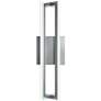 AFX Cass 16" High Satin Nickel Metal LED Wall Sconce