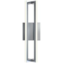 AFX Cass 16&quot; High Satin Nickel Metal LED Wall Sconce