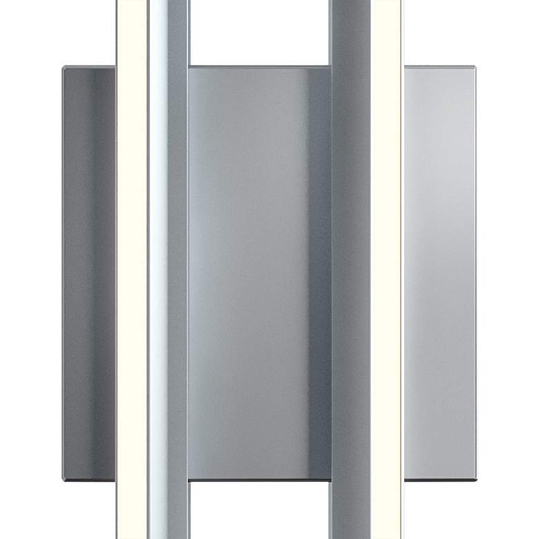 Image 4 AFX Cass 16" High Satin Nickel Metal LED Wall Sconce more views