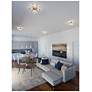 Thumbnail2 of AFX Cass 17" Wide Silver Geometric Modern LED Ceiling Light more views