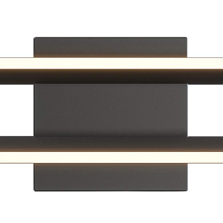 Image 3 AFX Cass 24" Wide Black Steel LED Modern Linear Vanity Bath Light more views