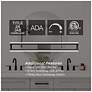6_AFX Cass 24" Wide Black Steel LED Modern Linear Vanity Bath Light more views