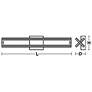 7_AFX Cass 24" Wide Black Steel LED Modern Linear Vanity Bath Light more views
