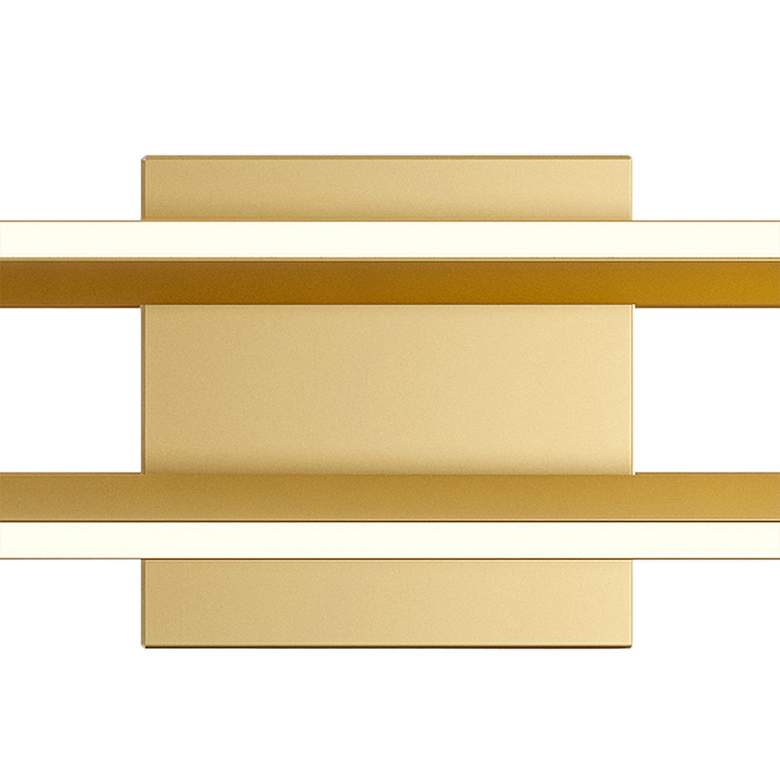 Image 3 AFX Cass 24" Wide Gold Finish LED Modern Linear Bath Light more views