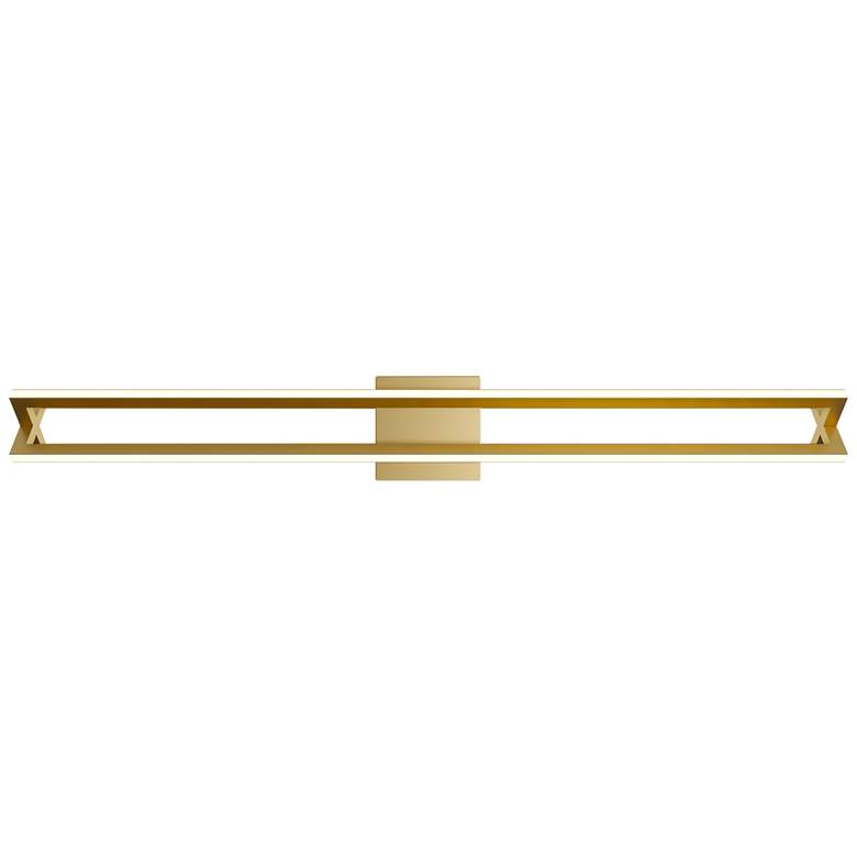 Image 1 AFX Cass 36" Wide Gold Metal Modern LED Bath Light