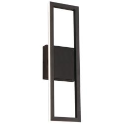 AFX Cole 18&quot; High Black Finish Modern LED Wall Sconce Light